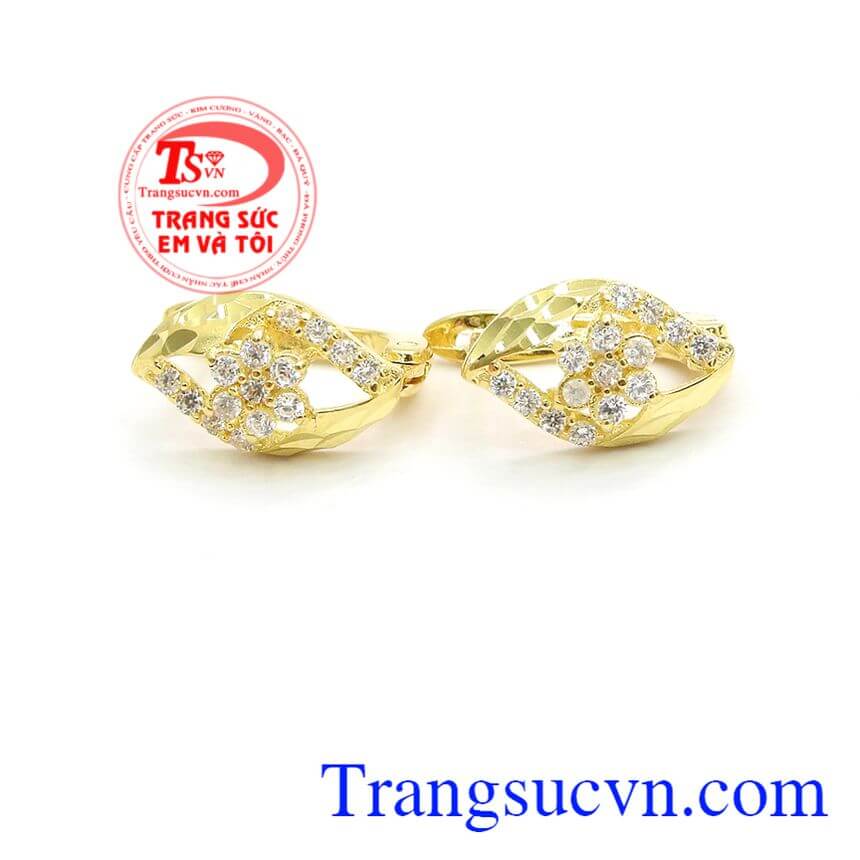 Hoa tai đẹp xinh xắn,Tràng sức vàng,Hoa tai vàng đá quý Hoa tai đẹp xinh xắn,Tràng sức vàng,Hoa tai vàng đá quý