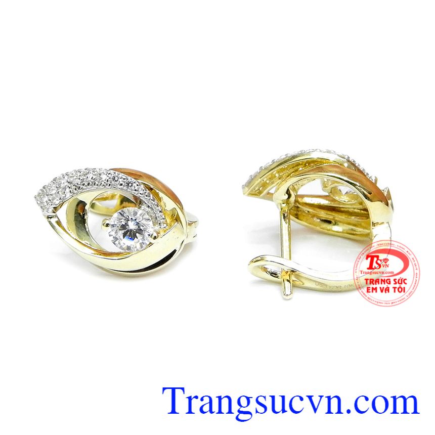 Hoa tai Hàn Quốc sang trọng,Trang sức nữ,Hoa tai vàng tây Hoa tai Hàn Quốc sang trọng,Trang sức nữ,Hoa tai vàng tây