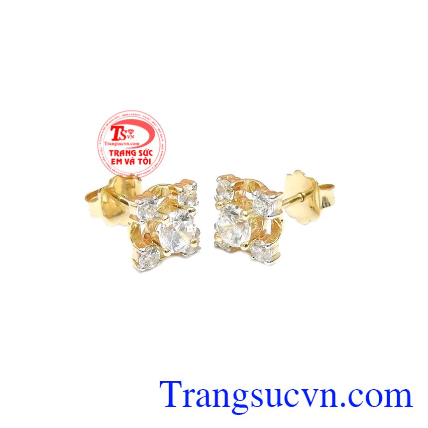 Hoa tai họa tiết vàng màu,Hoa tai vàng tây,Trang sức nữ Hoa tai họa tiết vàng màu,Hoa tai vàng tây,Trang sức nữ