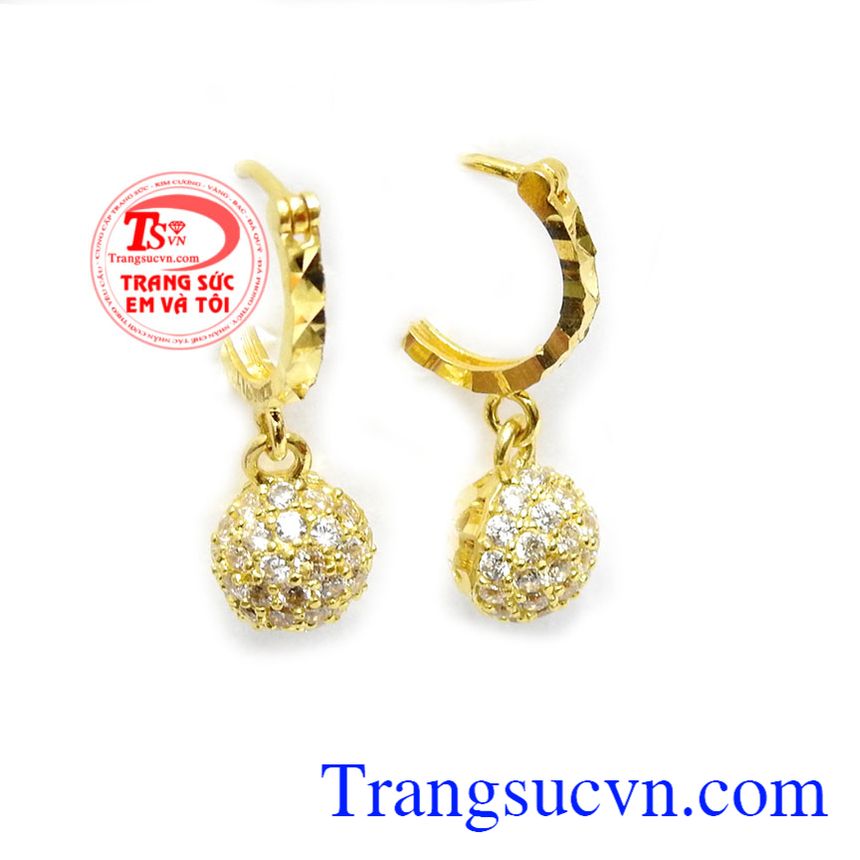 Hoa tai kiêu sa,Hoa tai vàng tây,Trang sức nữ Hoa tai kiêu sa,Hoa tai vàng tây,Trang sức nữ