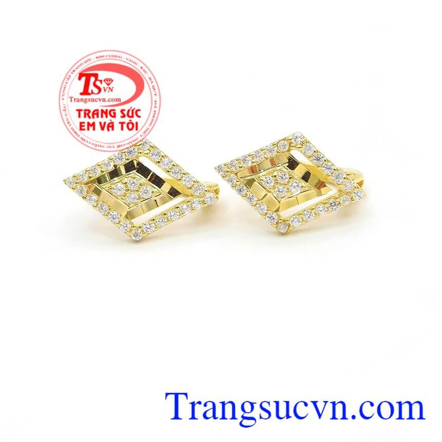 Hoa tai mùa hạ,Hoa tai vàng tây,Trang sức nữ Hoa tai mùa hạ,Hoa tai vàng tây,Trang sức nữ