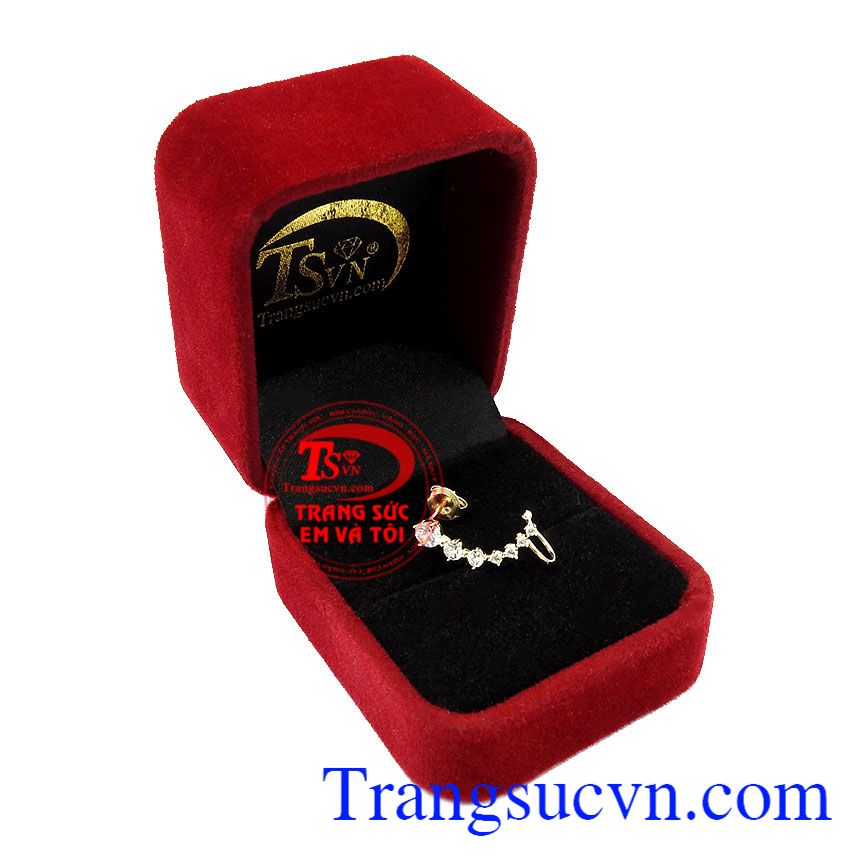 Hoa tai vàng năng động,Trang sức nữ,Hoa tai vàng tây