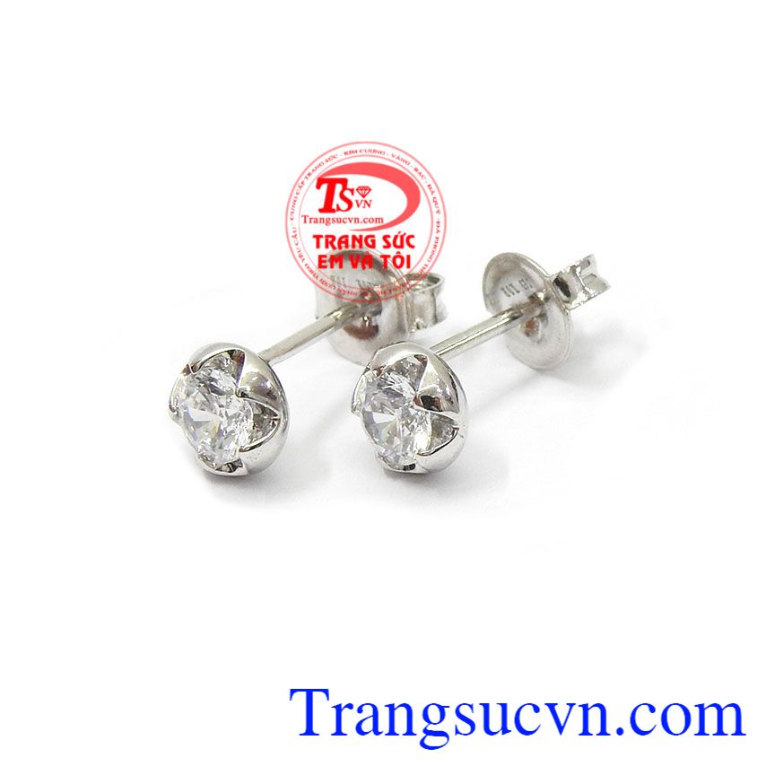 Hoa tai vàng trắng cá tính, hoa tai vàng 10k, hoa tai đẹp Hoa tai vàng trắng cá tính, hoa tai vàng 10k, hoa tai đẹp