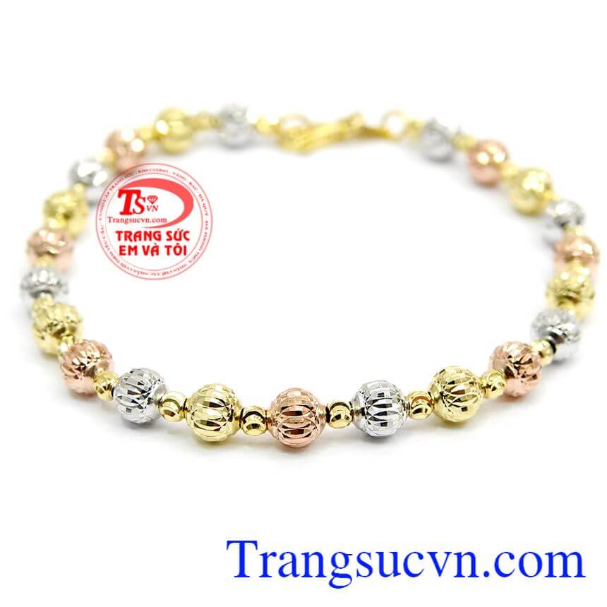 Lắc bi lấp lánh size nhỏ,Lắc tay nữ vàng,Trang sức vàng