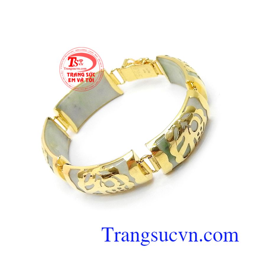 Lắc tay cẩm thạch bọc vàng chữ Phúc,Lắc tay nữ vàng,Trang sức vàng Lắc tay cẩm thạch bọc vàng chữ Phúc,Lắc tay nữ vàng,Trang sức vàng