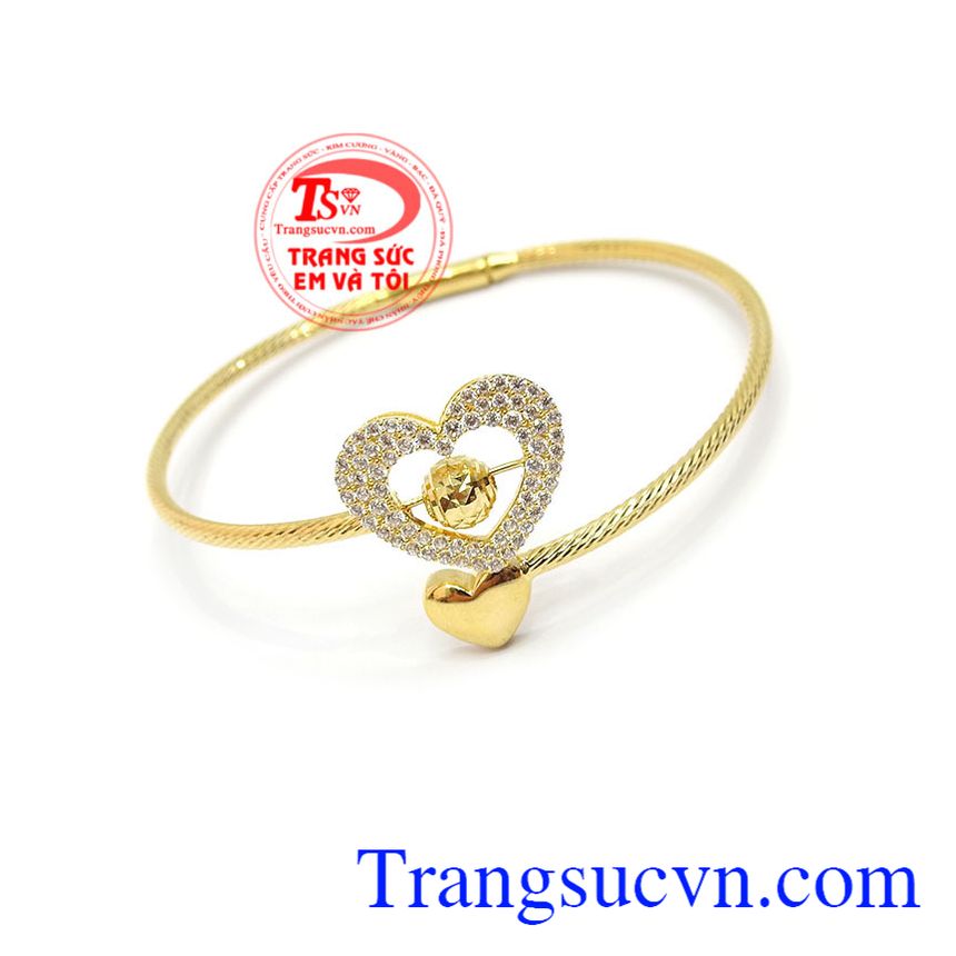 Vòng tay nữ vàng, Lắc trái tim đẹp, Vòng tay đẹp xinh xắn