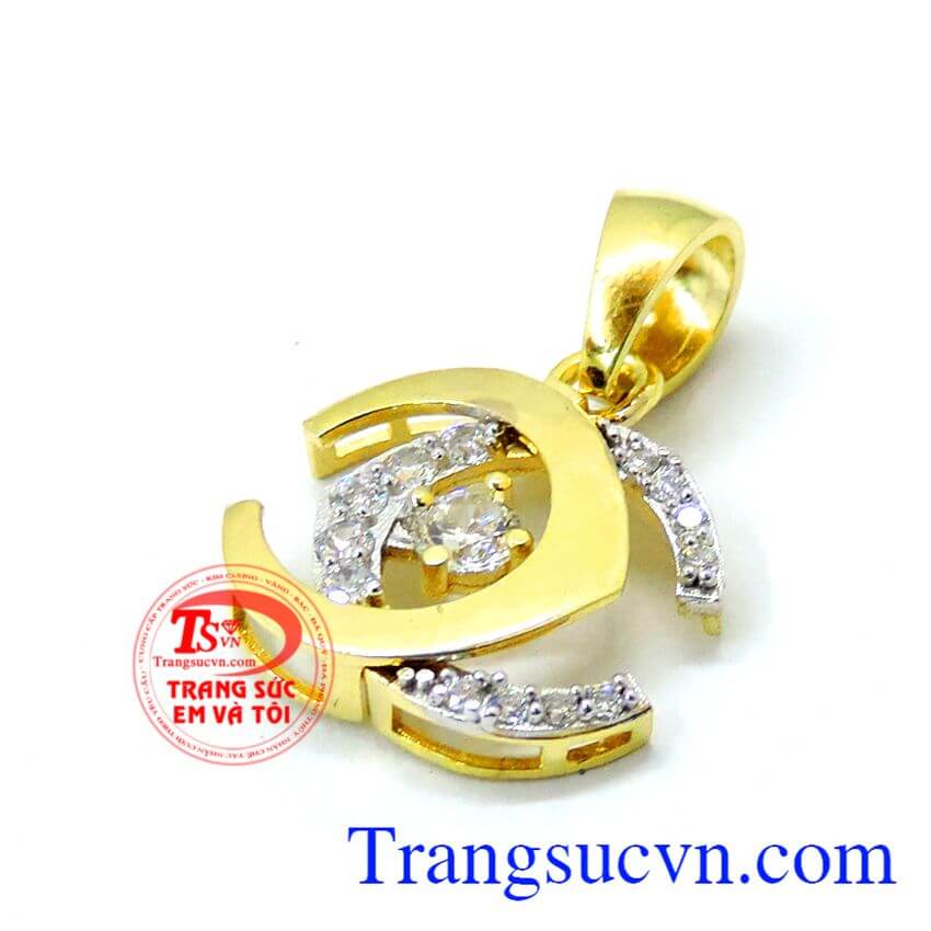 Mặt dây chuyền sáng bóng vàng, mặt dây đẹp, mặt dây vàng sang trọng