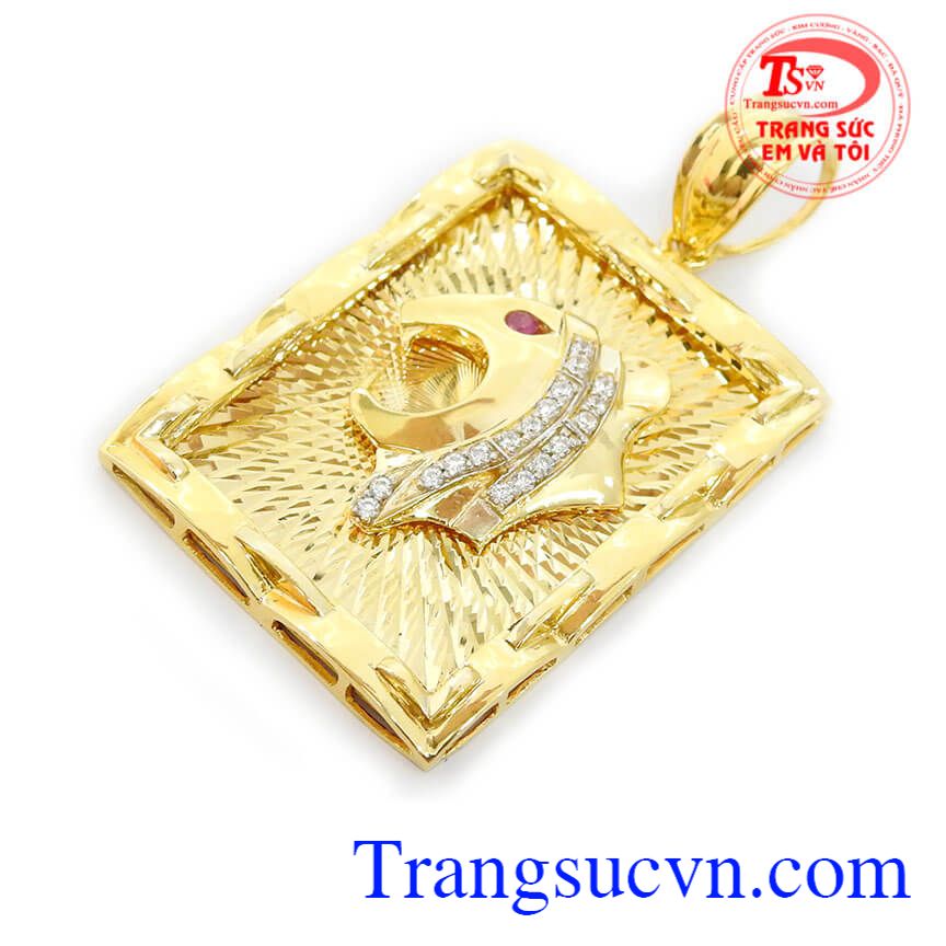 Mặt dây báo 18k, mặt dây vàng tây, mặt dây nam đẹp Mặt dây báo 18k, mặt dây vàng tây, mặt dây nam đẹp