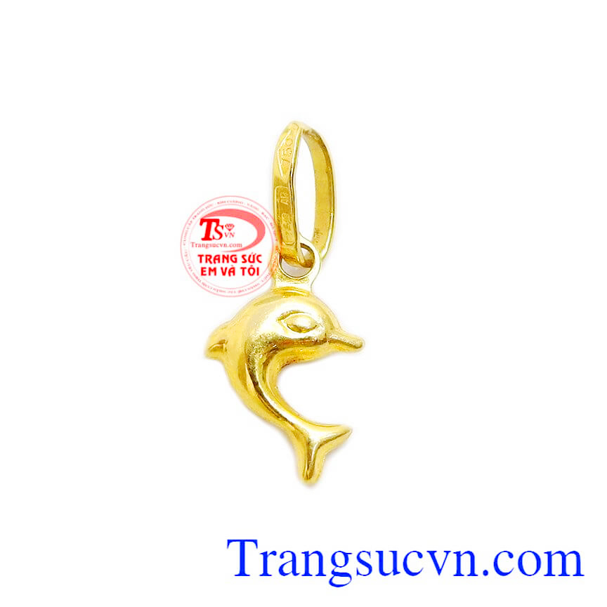 Mặt dây cá heo nhỏ xinh, mặt dây vàng tây, mặt dây nữ xinh xắn Mặt dây cá heo nhỏ xinh, mặt dây vàng tây, mặt dây nữ xinh xắn