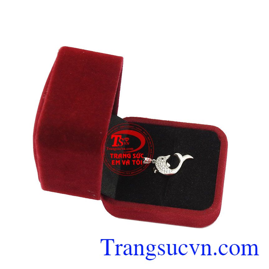 Mặt dây cá heo vàng trắng,Trang sức bộ,Trang sức nữ Mặt dây cá heo vàng trắng,Trang sức bộ,Trang sức nữ