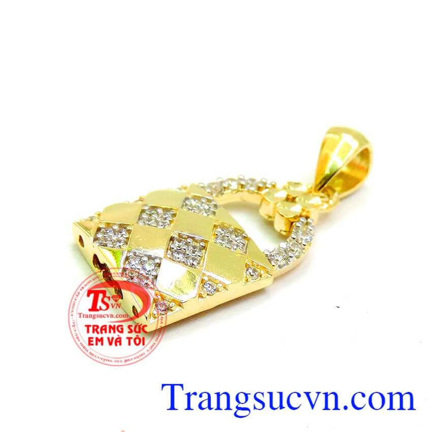 Mặt dây chuyền móc khóa tình yêu, mặt dây vàng tây, mặt dây đẹp