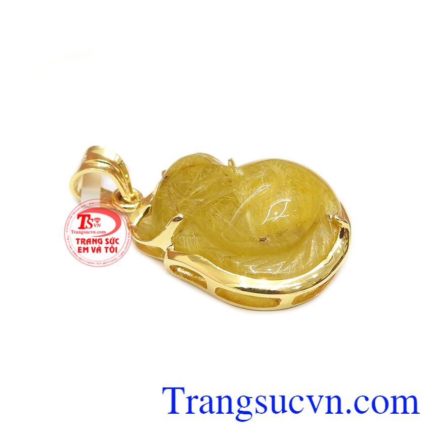 Mặt dây hồ ly thạch anh tóc đẹp, mặt dây thạch anh, mặt dây đá quý Mặt dây hồ ly thạch anh tóc đẹp, mặt dây thạch anh, mặt dây đá quý