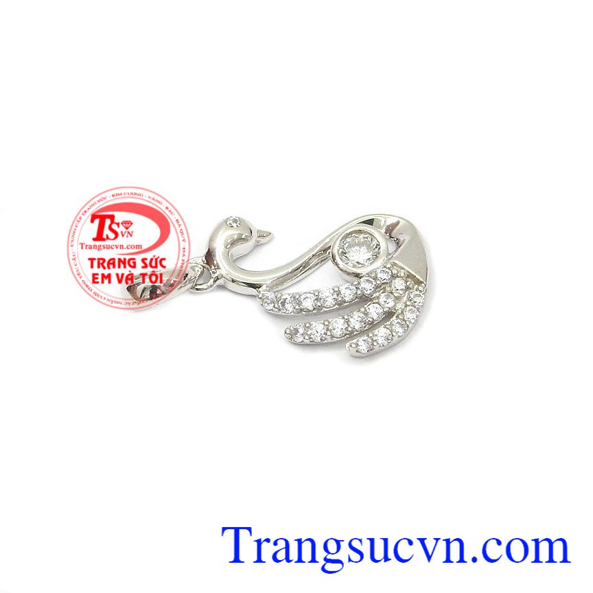 Mặt dây thiên nga vàng trắng, mặt dây vàng tây, mặt dây xinh xắn Mặt dây thiên nga vàng trắng, mặt dây vàng tây, mặt dây xinh xắn