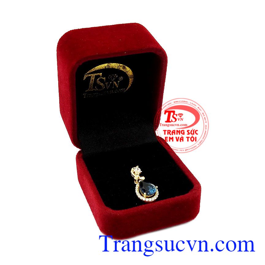 Mặt dây topaz thiên nhiên,Mặt dây vàng đá quý,Trang sức nữ