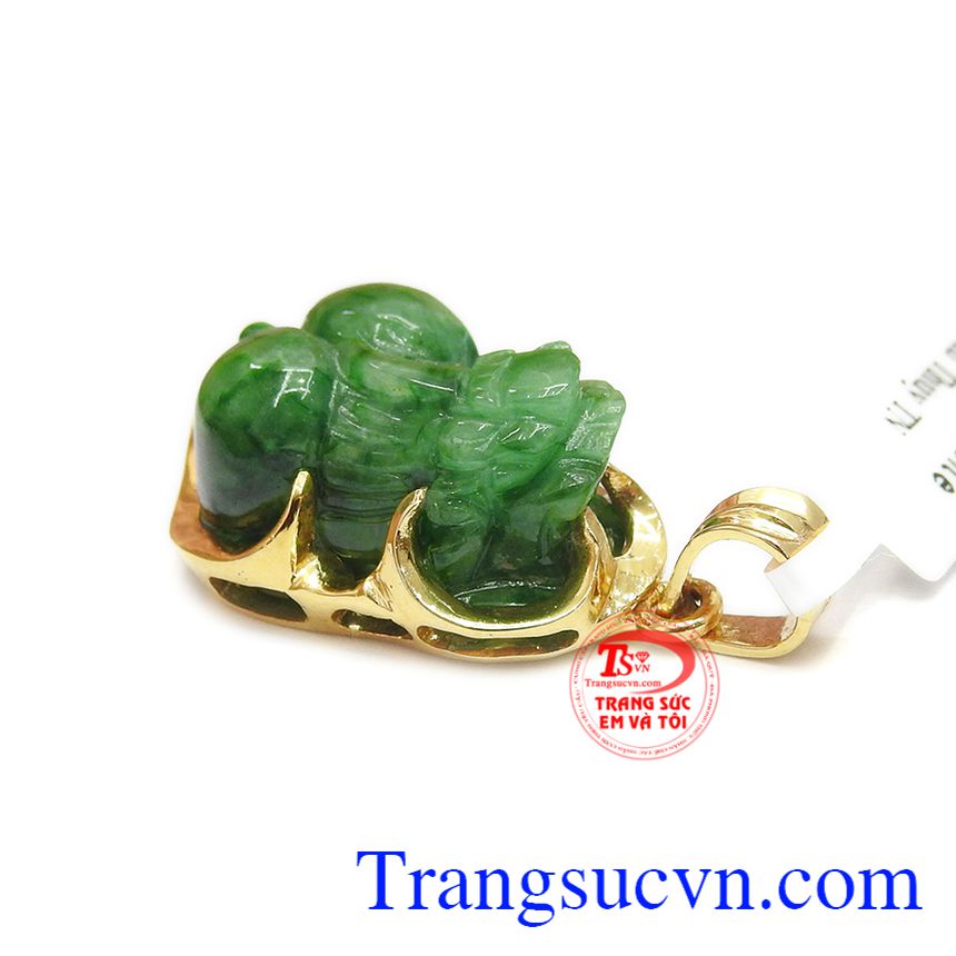 Mặt dây tỳ hưu cẩm thạch bình an,Tỳ hưu vàng,Trang sức nam Mặt dây tỳ hưu cẩm thạch bình an,Tỳ hưu vàng,Trang sức nam