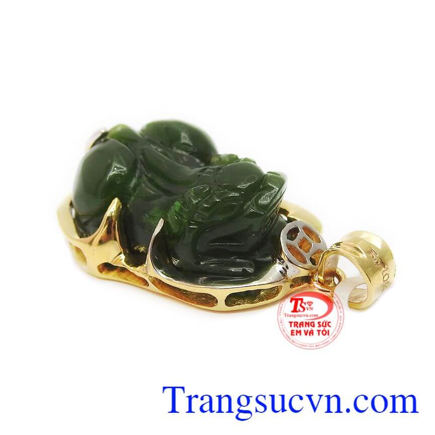 Mặt dây tỳ hưu phỉ thúy bọc vàng,Tỳ hưu vàng,Trang sức nam Mặt dây tỳ hưu phỉ thúy bọc vàng,Tỳ hưu vàng,Trang sức nam