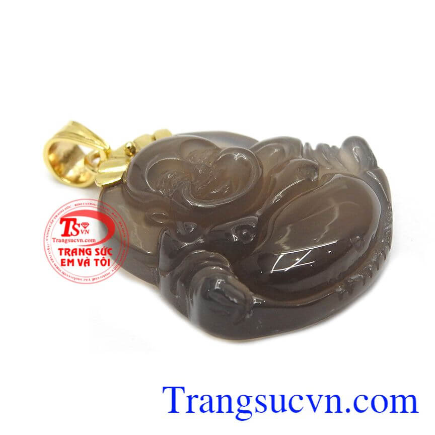 Mặt phật di lặc mã não may mắn, mặt dây chuyền nam, đá mã não thiên thiên Mặt phật di lặc mã não may mắn, mặt dây chuyền nam, đá mã não thiên thiên