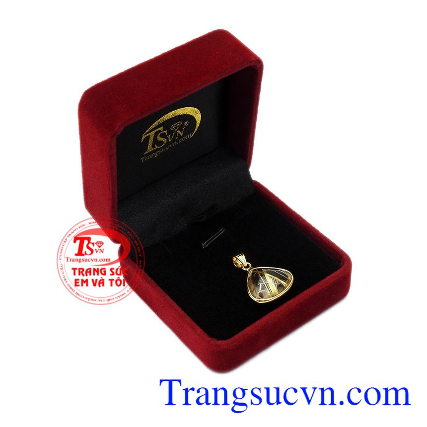 Mặt thạch anh tóc tài lộc,Mặt dây thạch anh,Trang sức nữ