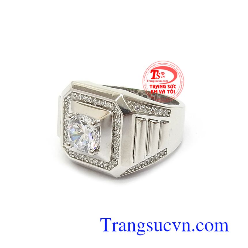 Nhẫn Nam Korea Thời Trang, nhẫn nam đẹp, nhẫn nam vàng trắng