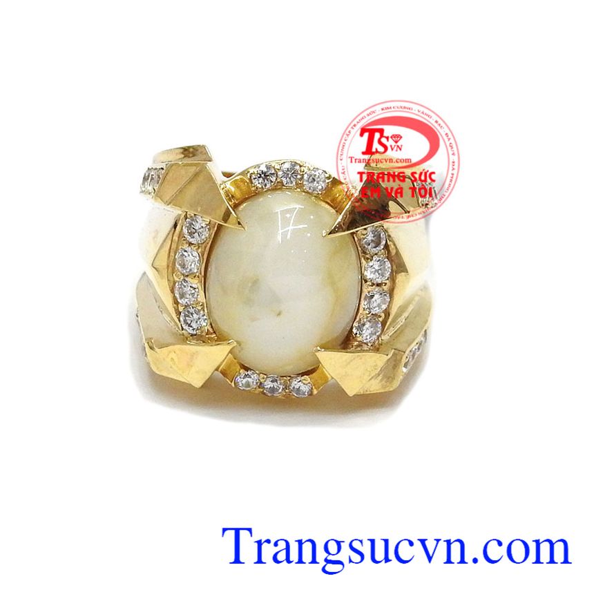 Nhẫn nam saphia thiên nhiên