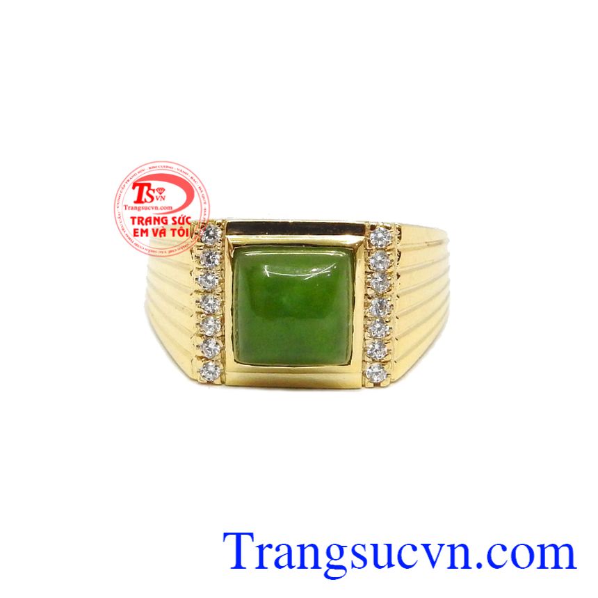 Nhẫn nam nephrite sang trọng, nhẫn nam sang trọng, nhẫn nam đẹp Nhẫn nam nephrite sang trọng, nhẫn nam sang trọng, nhẫn nam đẹp