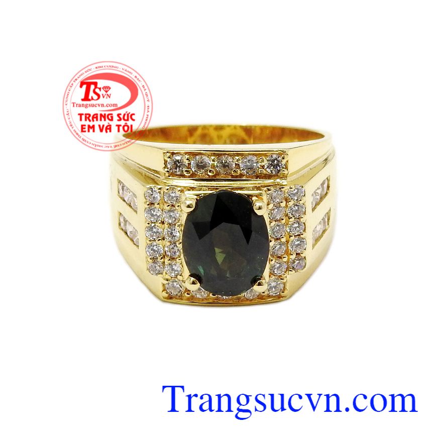 Nhẫn nam Sapphire thịnh vượng,Nhẫn nam đẹp,Trang sức nam
