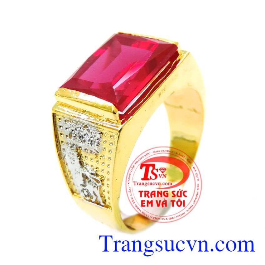 Nhẫn nam vàng 10k đá hồng,Nhẫn nam đẹp,Nhẫn nam vàng Nhẫn nam vàng 10k đá hồng,Nhẫn nam đẹp,Nhẫn nam vàng