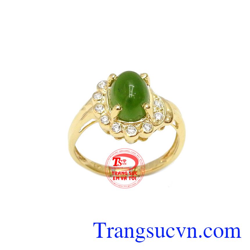 Nhẫn nepherite kiêu sa,Nhẫn nữ đá quý,Trang sức nữ Nhẫn nepherite kiêu sa,Nhẫn nữ đá quý,Trang sức nữ