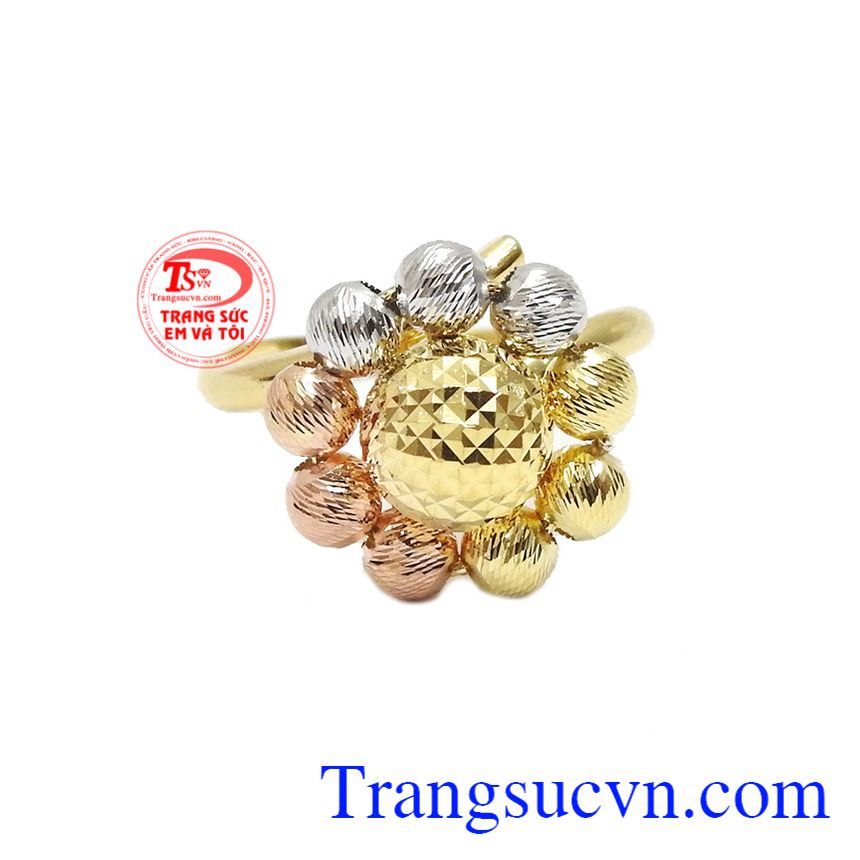 Nhẫn nữ hoa vàng độc đáo,Nhẫn nữ vàng tây,Trang sức nữ Nhẫn nữ hoa vàng độc đáo,Nhẫn nữ vàng tây,Trang sức nữ