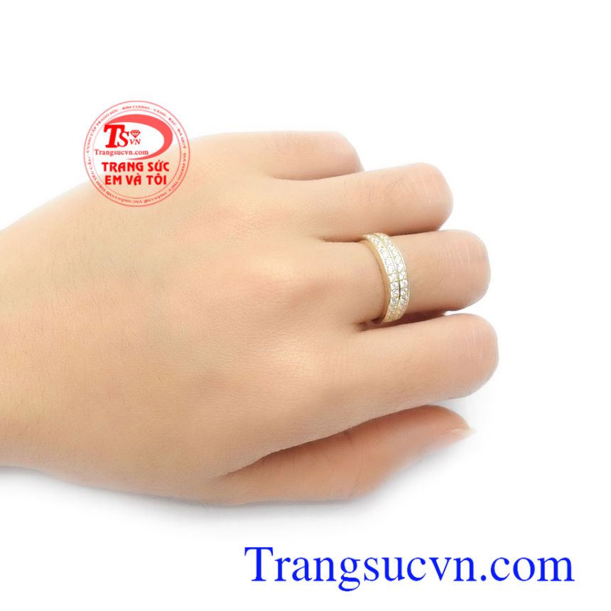 Nhẫn nữ Korea dịu dàng 10k,Nhẫn nữ vàng tây,Trang sức nữ