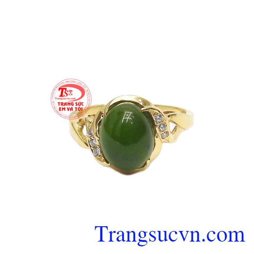Nhẫn nữ nephrite quyến rũ,Nhẫn nữ đá quý,Trang sức nữ Nhẫn nữ nephrite quyến rũ,Nhẫn nữ đá quý,Trang sức nữ