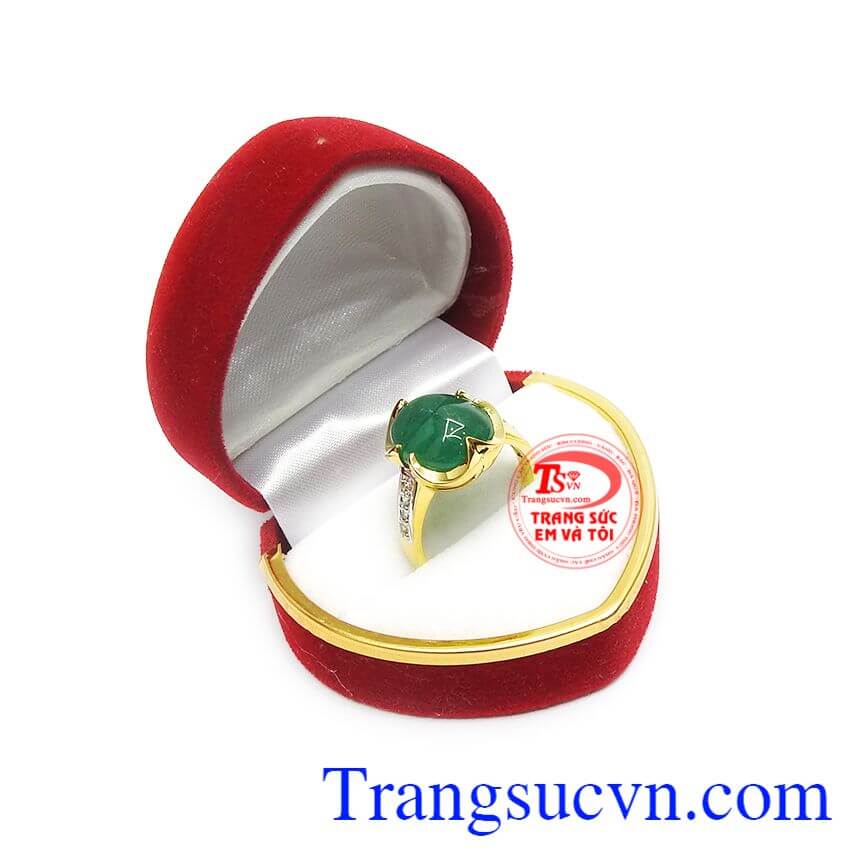 Nhẫn nữ ngọc lục bảo Emerald,Nhẫn nữ đá quý,Trang sức nữ Nhẫn nữ ngọc lục bảo Emerald,Nhẫn nữ đá quý,Trang sức nữ
