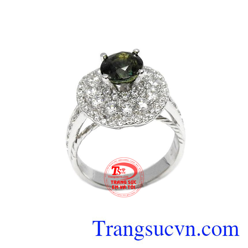 Nhẫn nữ Saphir quý phái,Nhẫn nữ đá quý,Trang sức nữ Nhẫn nữ Saphir quý phái,Nhẫn nữ đá quý,Trang sức nữ