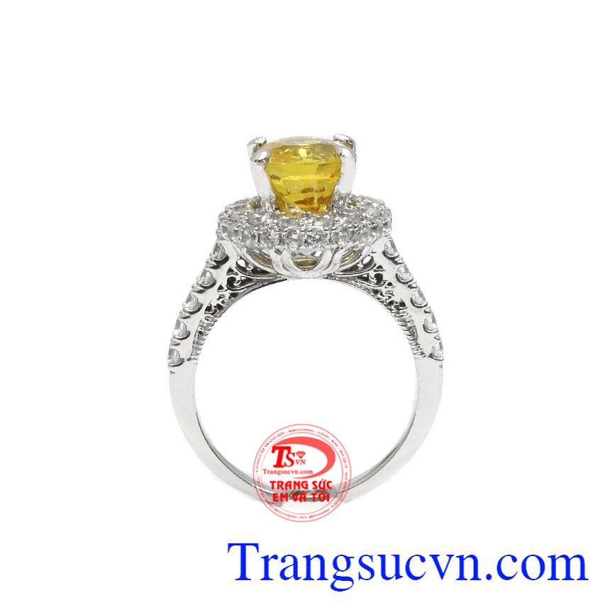 Nhẫn nữ sapphir vàng thiên nhiên,Nhẫn nữ đá quý,Trang sức nữ Nhẫn nữ sapphir vàng thiên nhiên,Nhẫn nữ đá quý,Trang sức nữ