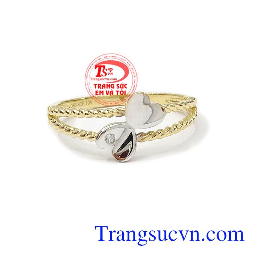 Nhẫn nữ trái tim xinh xắn, nhẫn nữ đẹp, nhẫn nữ vàng tây Nhẫn nữ trái tim xinh xắn, nhẫn nữ đẹp, nhẫn nữ vàng tây