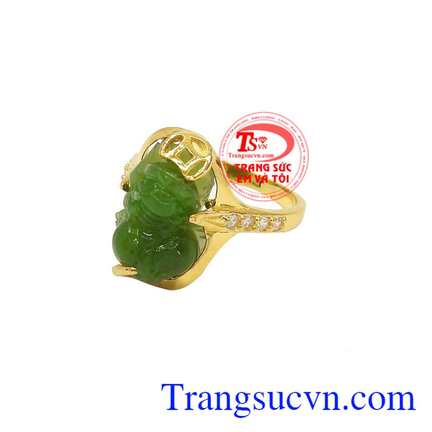 Nhẫn nữ Tỳ Hưu Nephrite May Mắn, nhẫn nữ vàng tây, nhẫn nữ ngọc cẩm thạch Nhẫn nữ Tỳ Hưu Nephrite May Mắn, nhẫn nữ vàng tây, nhẫn nữ ngọc cẩm thạch