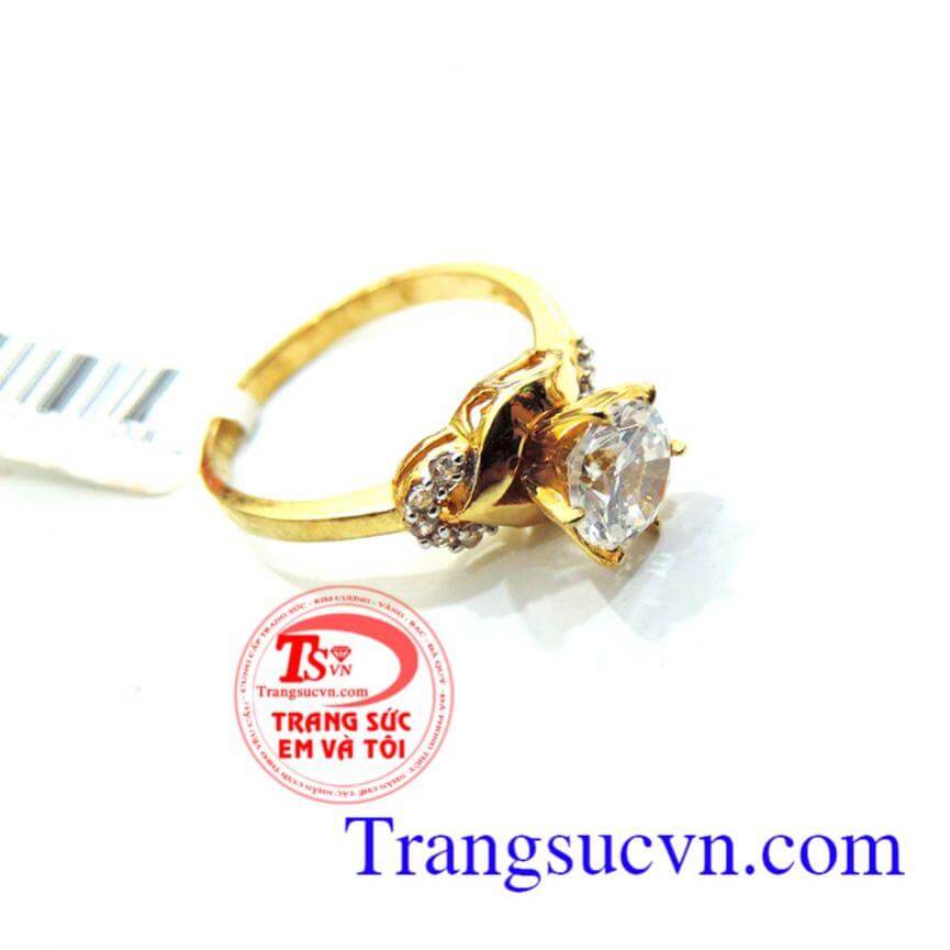 Nhẫn nữ vàng tây xinh,Nhẫn nữ đá quý,Trang sức nữ