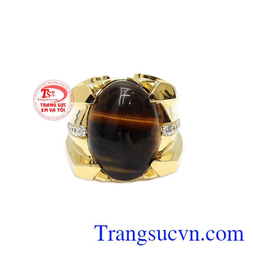 Nhẫn vàng 14k mắt hổ đẹp, nhẫn nam đá mắt hổ, nhẫn nam vàng tây Nhẫn vàng 14k mắt hổ đẹp, nhẫn nam đá mắt hổ, nhẫn nam vàng tây