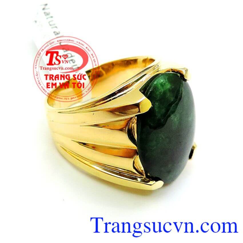 Nhẫn vàng đá Mệnh Hỏa và Mộc,Nhẫn nam đẹp,Nhẫn nam vàng tây