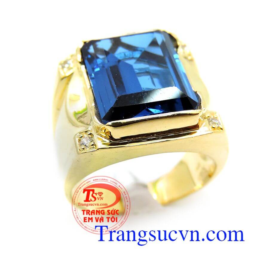 Nhẫn vàng đá xanh chữ nhật,Nhẫn nam vàng,Nhẫn nam đẹp Nhẫn vàng đá xanh chữ nhật,Nhẫn nam vàng,Nhẫn nam đẹp