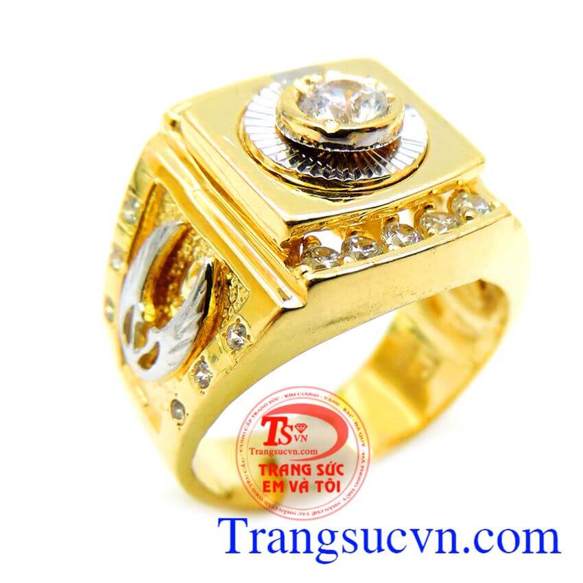 Nhẫn vàng nam may mắn,Nhẫn nam vàng,Nhẫn nam đẹp