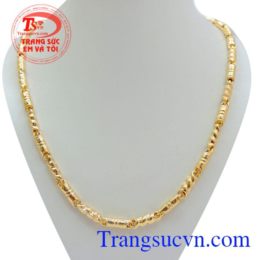 Vòng cổ vàng màu, dây chuyền nam vàng tây, dây chuyền nam sang trọng Vòng cổ vàng màu, dây chuyền nam vàng tây, dây chuyền nam sang trọng