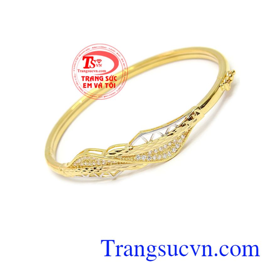 Vòng tay phong cách vàng 10k, Vòng tay vàng tây, vòng tay nữ đẹp