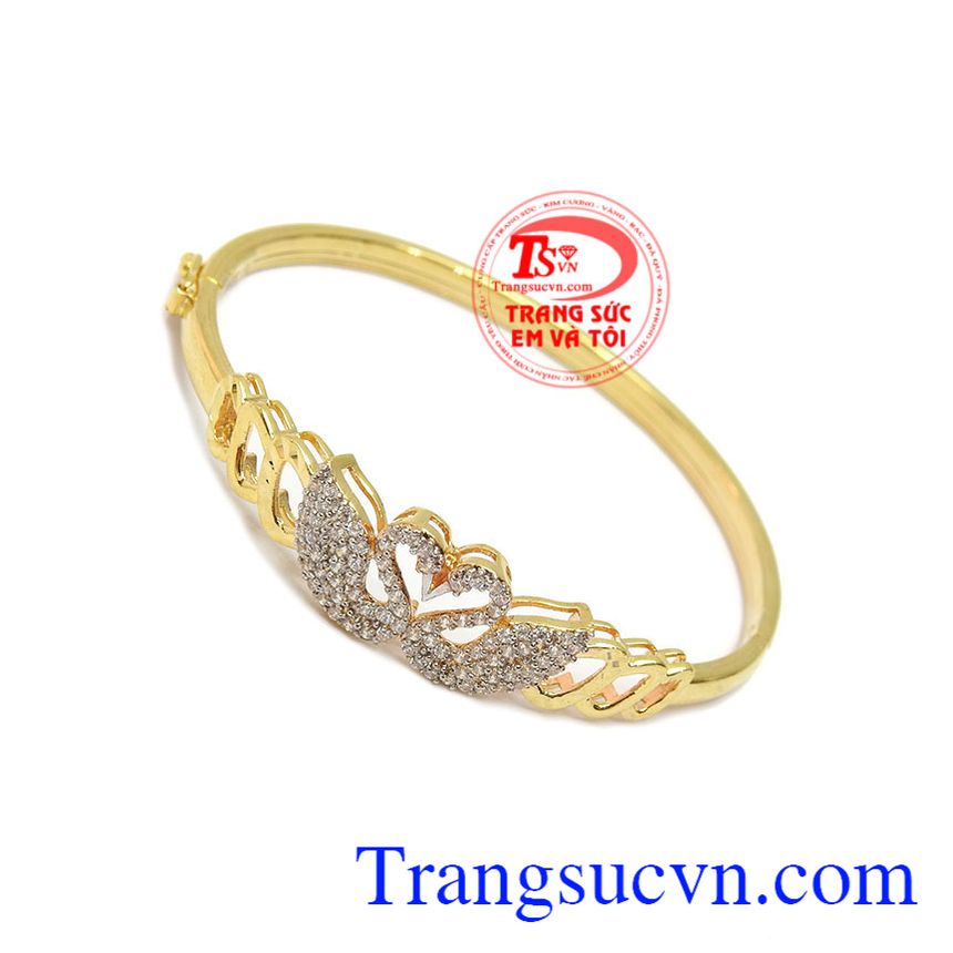 Vòng tay nữ vàng, Vòng trái tim vàng 10k, Vòng tay sang trọng