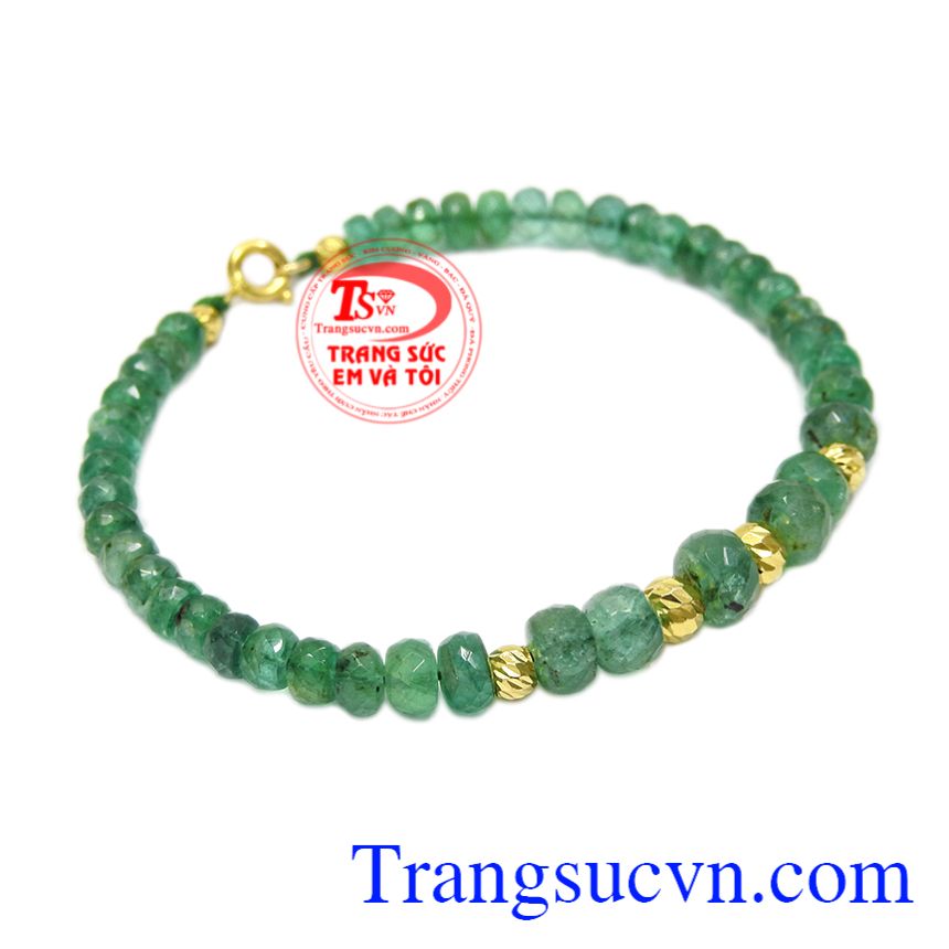 Chuỗi tay Emerald bi vàng, Lắc tay vàng tay, Chuỗi tay nữ đẹp Chuỗi tay Emerald bi vàng, Lắc tay vàng tay, Chuỗi tay nữ đẹp
