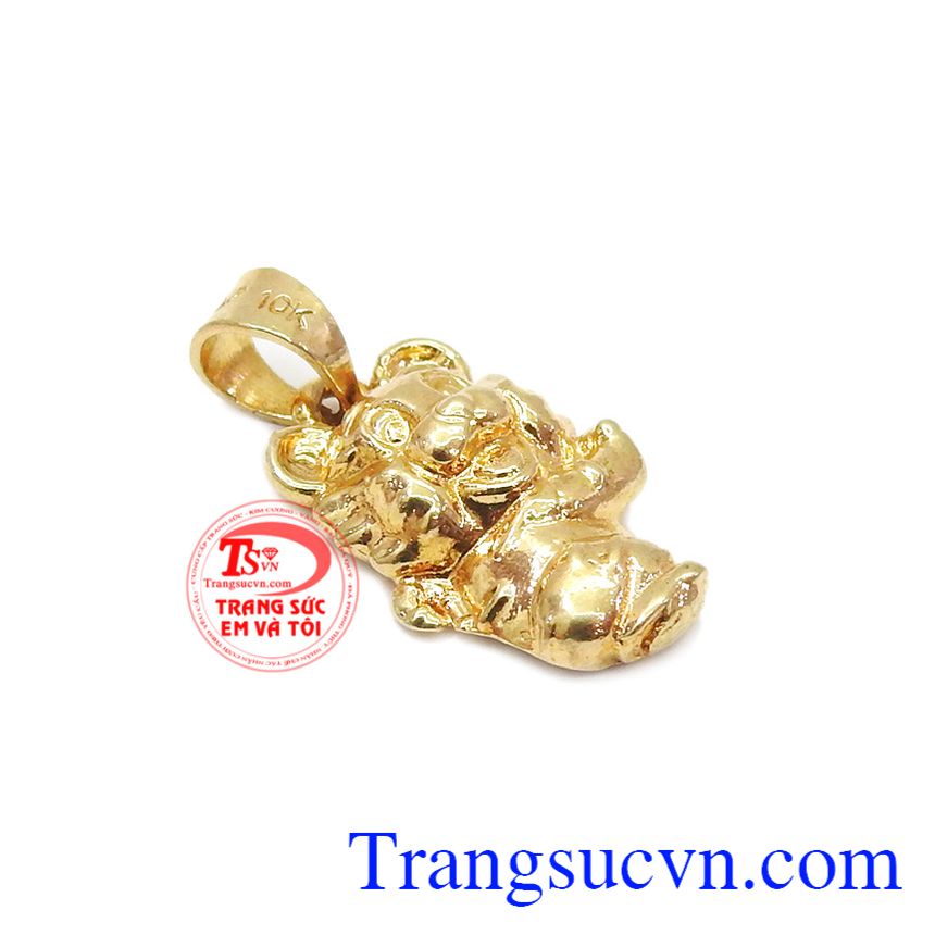 Mặt dây gấu baby nữ tính TSVN, mặt dây vàng tây