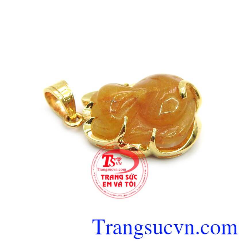 Mặt dây hồ ly may mắn, mặt dây thạch anh Mặt dây hồ ly may mắn, mặt dây thạch anh