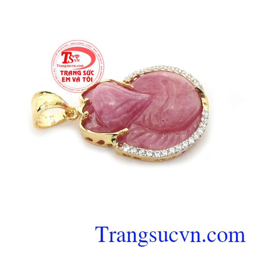 Mặt dây hồ ly ruby, mặt dây chuyền ruby Mặt dây hồ ly ruby, mặt dây chuyền ruby