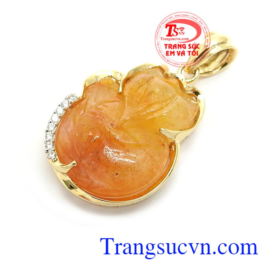 Mặt dây hồ ly thông minh, mặt dây vàng đá quý Mặt dây hồ ly thông minh, mặt dây vàng đá quý