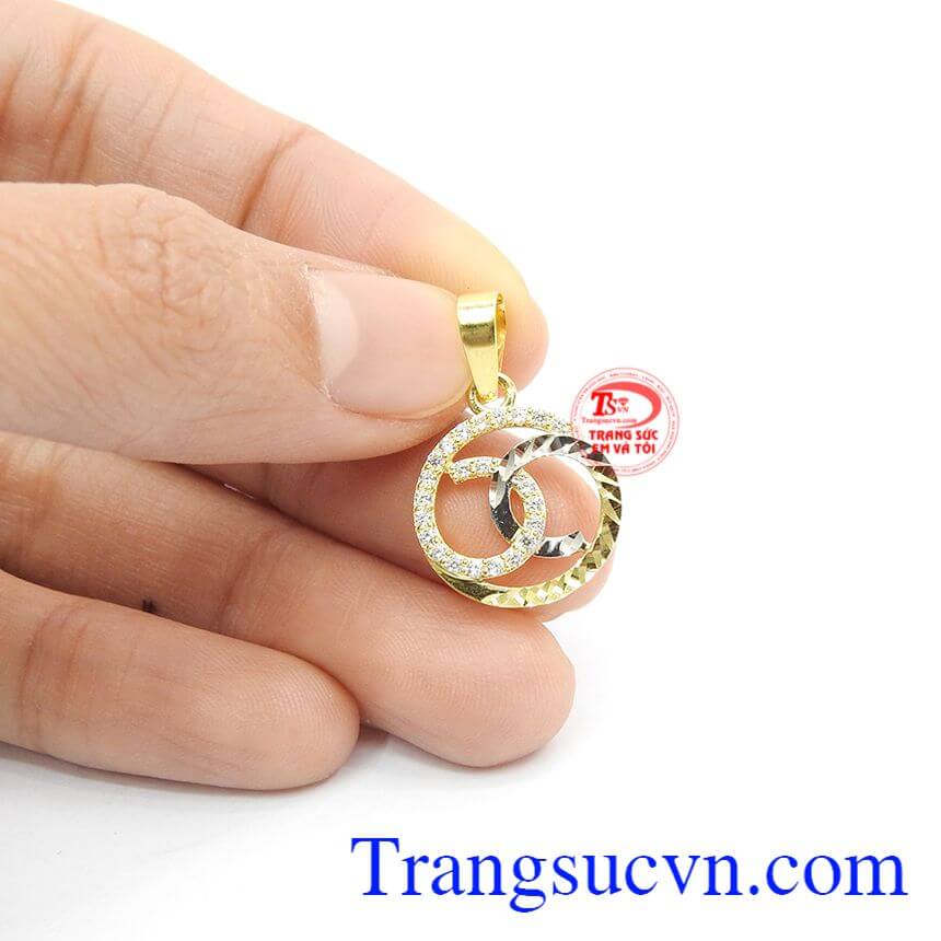 Mặt dây nữ Channel, mặt dây chuyền vàng